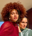 Center Stage for photos feature in use highlighting the faces of two people